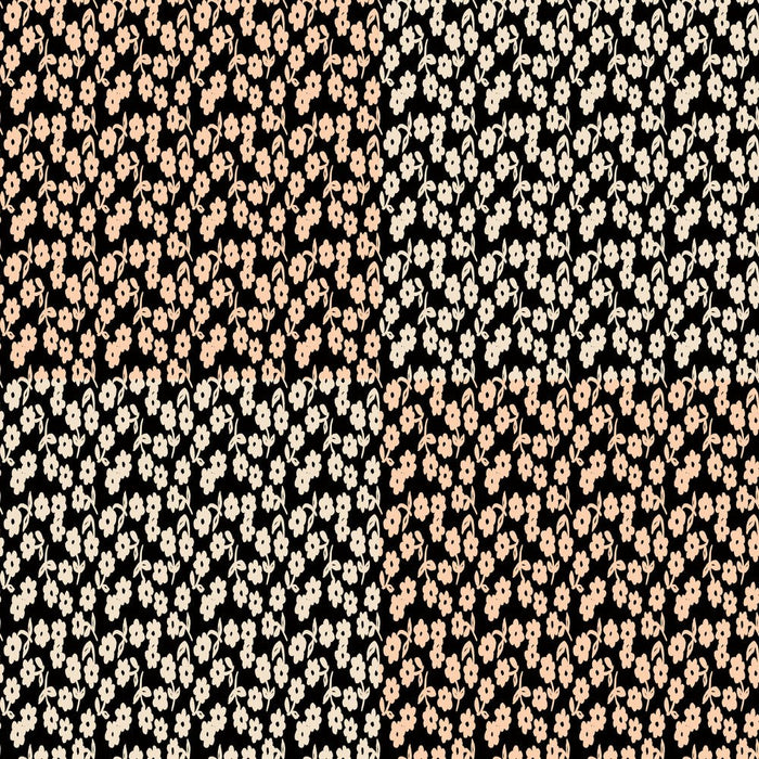 PRE - Order Nathalie Lete - Last Fall in Japan - Little Flowers PWNL065.BLACK - Half Yard - September 2026 - Modern Fabric Shoppe