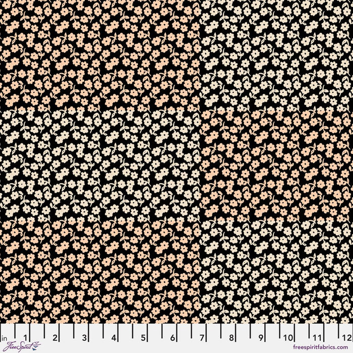 PRE - Order Nathalie Lete - Last Fall in Japan - Little Flowers PWNL065.BLACK - Half Yard - September 2026 - Modern Fabric Shoppe