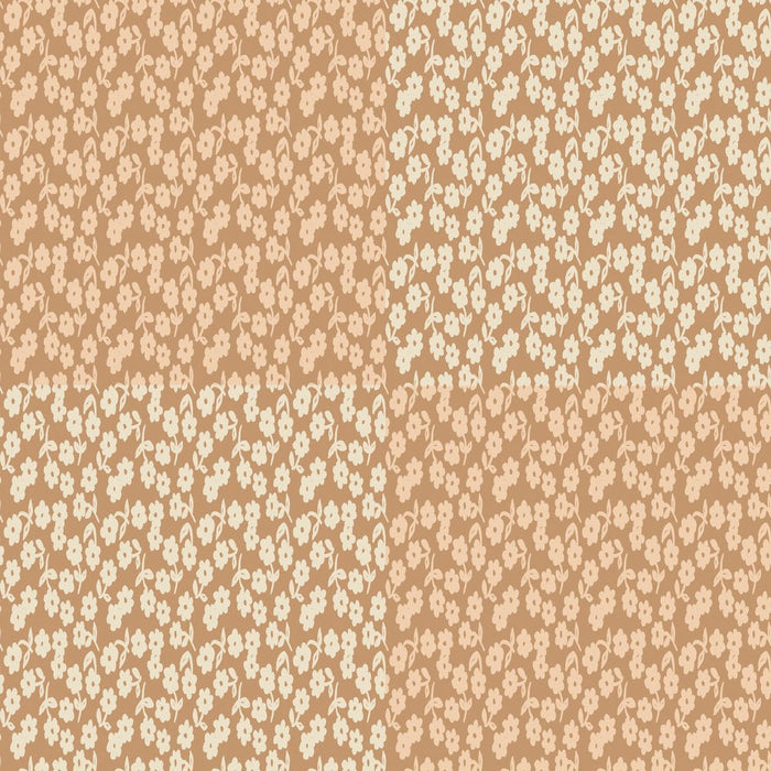 PRE - Order Nathalie Lete - Last Fall in Japan - Little Flowers PWNL065.CORAL Half Yard - September 2026 - Modern Fabric Shoppe