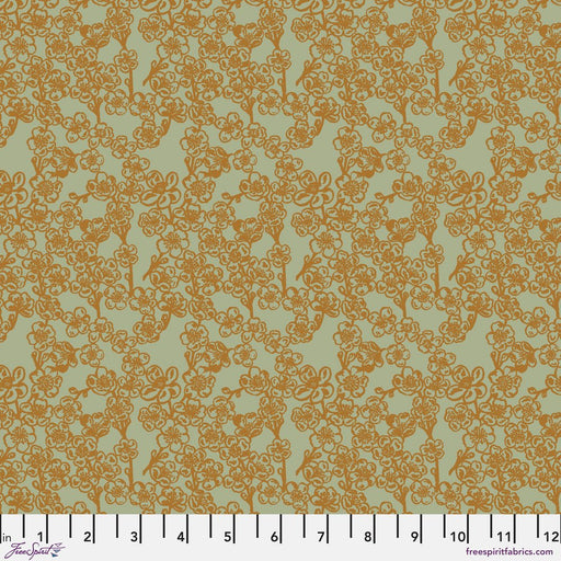 PRE - Order Nathalie Lete - Last Fall in Japan - Prunus PWNL068.MINT Half Yard - September 2026 - Modern Fabric Shoppe