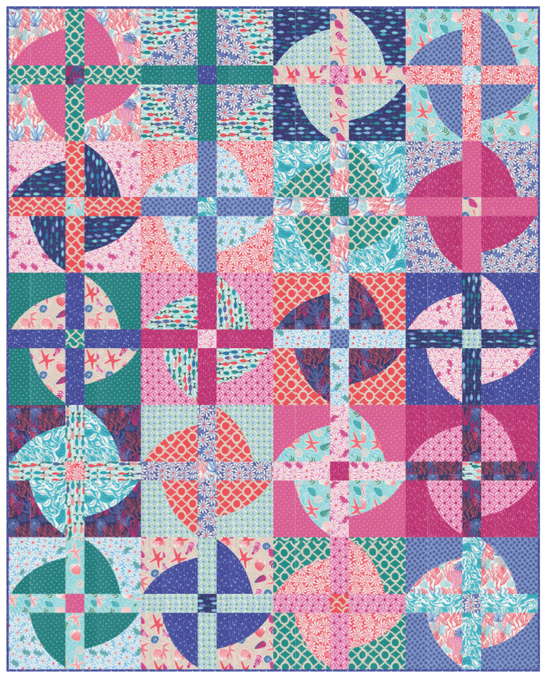 PRE - ORDER Nocturnal Quilt Kit featuring Reef by Kate Spain - November 2025 - Modern Fabric Shoppe