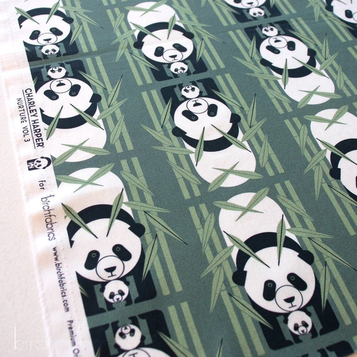 PRE - ORDER Nurture by Charlie Harper - Panda Panda CH - 404 Half Yard - July 2024 - Modern Fabric Shoppe