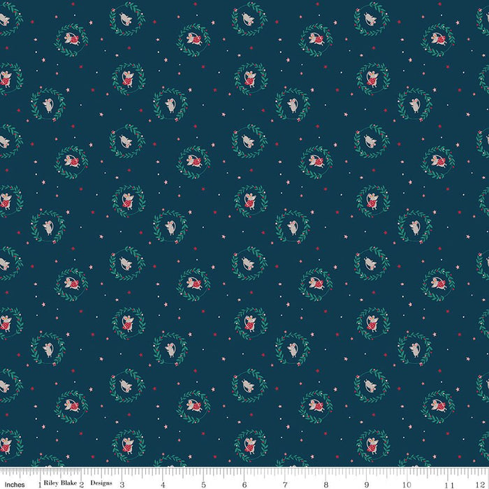 PRE - Order Nutcracker Tradition by Jennifer Long - Christmas Mice CD17673 - MIDNIGHT - Half Yard May 2026 - Modern Fabric Shoppe