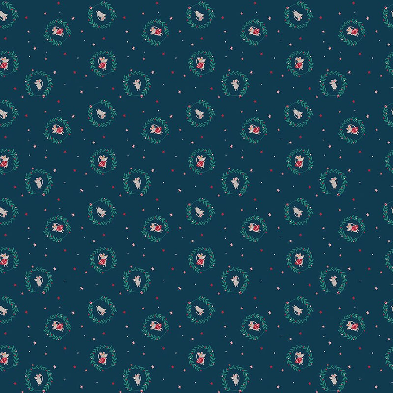 PRE - Order Nutcracker Tradition by Jennifer Long - Christmas Mice CD17673 - MIDNIGHT - Half Yard May 2026 - Modern Fabric Shoppe