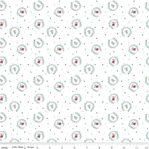 PRE - Order Nutcracker Tradition by Jennifer Long - Christmas Mice CD17673 - SNOW - Half Yard May 2026 - Modern Fabric Shoppe