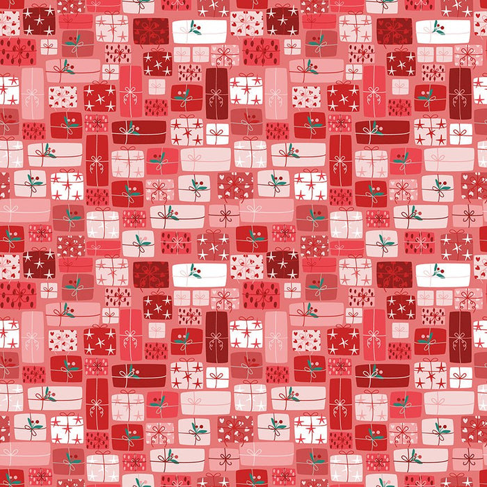 PRE - Order Nutcracker Tradition by Jennifer Long - Gifts Of Giving CD17675 - BERRY - Half Yard May 2026 - Modern Fabric Shoppe