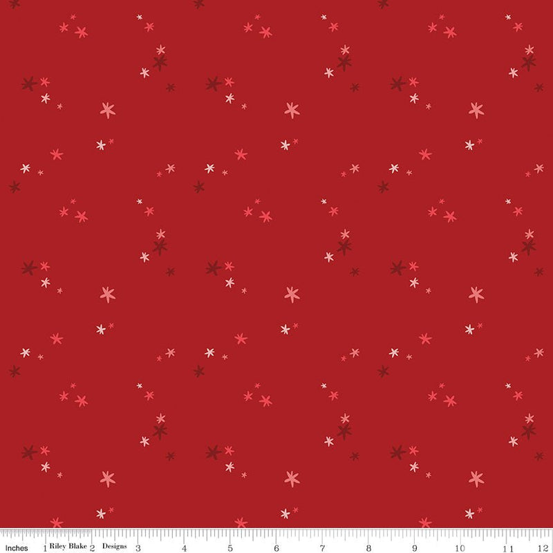 PRE - Order Nutcracker Tradition by Jennifer Long - Magic CD17676 - BERRY - Half Yard May 2026 - Modern Fabric Shoppe