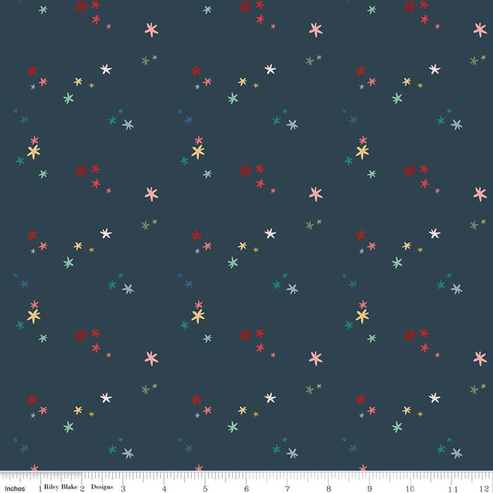PRE - Order Nutcracker Tradition by Jennifer Long - Magic CD17676 - MIDNIGHT - Half Yard May 2026 - Modern Fabric Shoppe