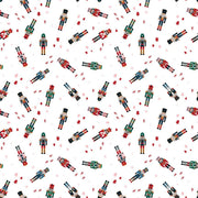 PRE - Order Nutcracker Tradition by Jennifer Long - Nutcracker Toss CD17672 - SNOW - Half Yard May 2026 - Modern Fabric Shoppe