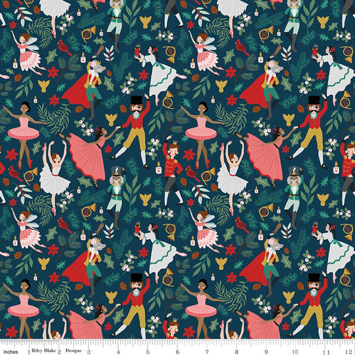 PRE - Order Nutcracker Tradition by Jennifer Long - Storybook CD17671 - MIDNIGHT - Half Yard May 2026 - Modern Fabric Shoppe