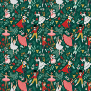 PRE - Order Nutcracker Tradition by Jennifer Long - Storybook CD17671 - PINE - Half Yard May 2026 - Modern Fabric Shoppe