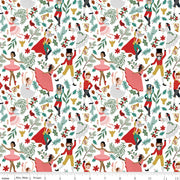 PRE - Order Nutcracker Tradition by Jennifer Long - Storybook CD17671 - SNOW - Half Yard May 2026 - Modern Fabric Shoppe