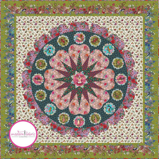 PRE-ORDER Odile Bailloeul- Flower Go Round Quilt Kit featuring Language of Flowers- November 2024 - Modern Fabric Shoppe