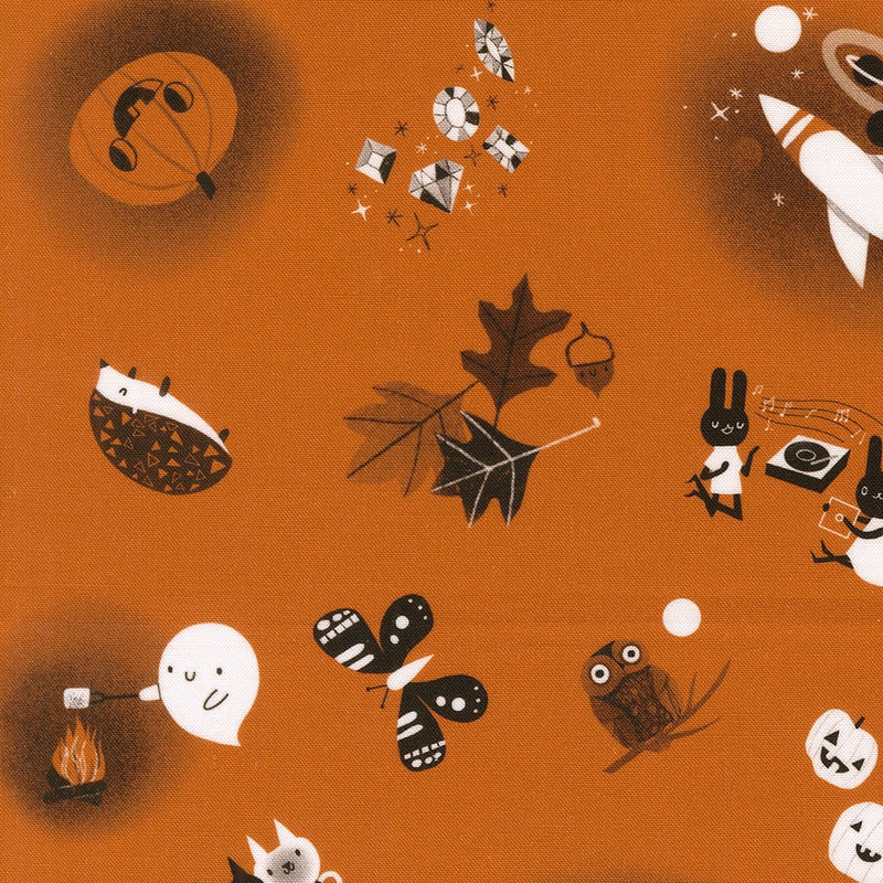 PRE-ORDER Only Treats by Lizzy House- Copper 37151 13- Half Yard- June 2027 - Modern Fabric Shoppe
