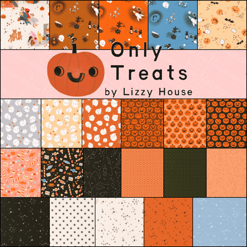 PRE-ORDER Only Treats by Lizzy House- Half Yard Bundle- June 2027 - Modern Fabric Shoppe
