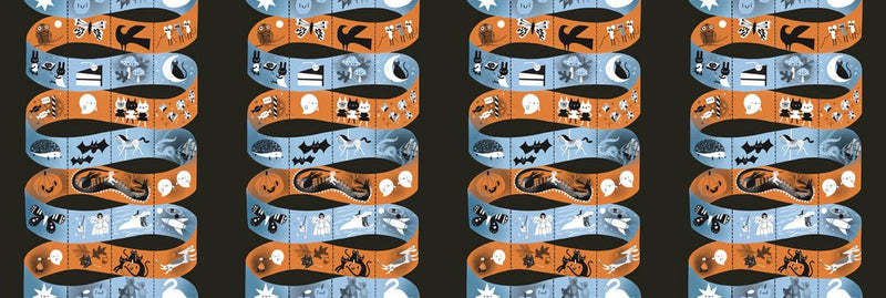 PRE-ORDER Only Treats by Lizzy House- Midnight 37160 24 - Half Yard- June 2027 - Modern Fabric Shoppe