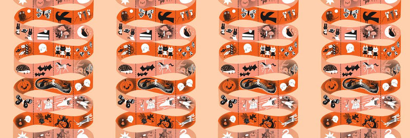PRE-ORDER Only Treats by Lizzy House- Peach 37160 11 - Half Yard- June 2027 - Modern Fabric Shoppe