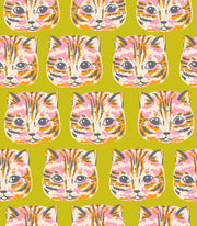PRE-ORDER Oops All Cats by Sarah Watts- RS 2147 15 - Pistachio- Half Yard- May 2027 - Modern Fabric Shoppe