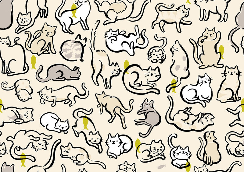 PRE-ORDER Oops All Cats by Sarah Watts- RS 2149 12 - Pistachio- Half Yard- May 2027 - Modern Fabric Shoppe