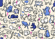 PRE-ORDER Oops All Cats by Sarah Watts- RS 2149 14 - Lindley Blue- Half Yard- May 2027 - Modern Fabric Shoppe