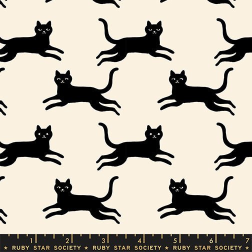 PRE-ORDER Oops All Cats by Sarah Watts- RS 2150 16 - Black- Half Yard- May 2027 - Modern Fabric Shoppe