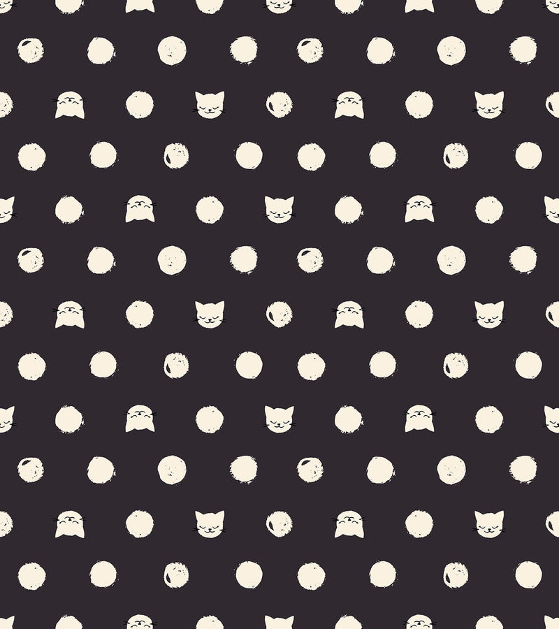 PRE-ORDER Oops All Cats by Sarah Watts- RS 2151 15 - Black- Half Yard- May 2027 - Modern Fabric Shoppe