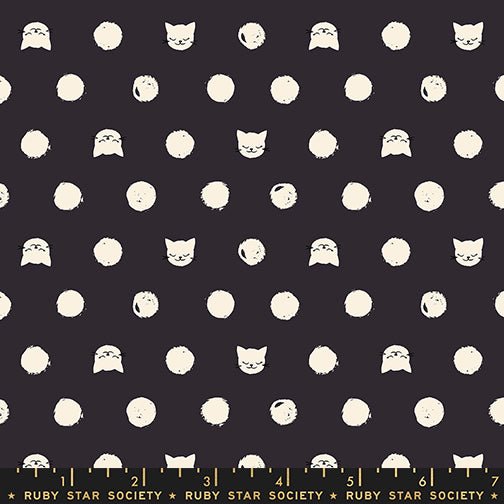 PRE-ORDER Oops All Cats by Sarah Watts- RS 2151 15 - Black- Half Yard- May 2027 - Modern Fabric Shoppe