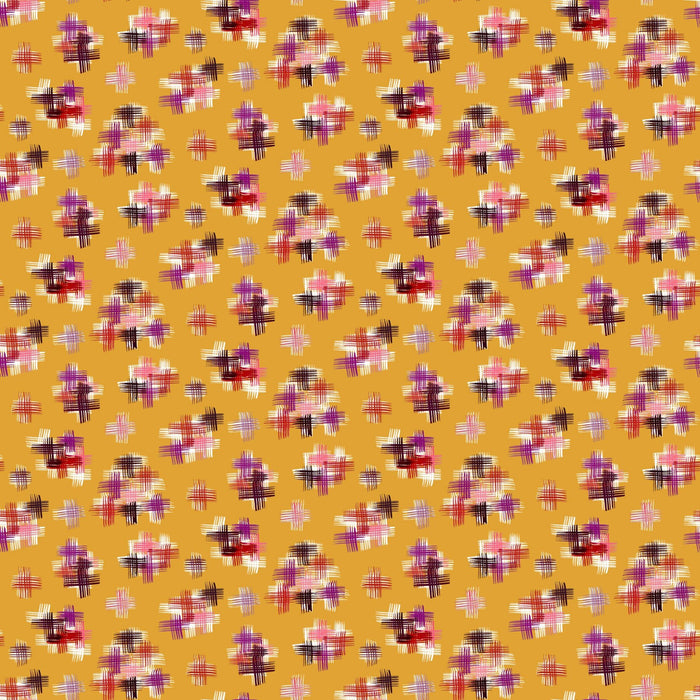 PRE - Order Painted Garden by Josephine Kimberling - Crosshatch 91057 - 50 Ochre - Half Yard - June 2025 - Modern Fabric Shoppe