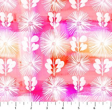 PRE - Order Painted Garden by Josephine Kimberling - Daisy Wash 91058 - 20 Pink - Half Yard - June 2025 - Modern Fabric Shoppe