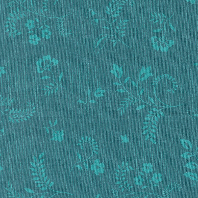 PRE - Order Parlor by Crystal Manning - Boho Flowers 11967 16 - Peacock - Half Yard - September 2025 - Modern Fabric Shoppe