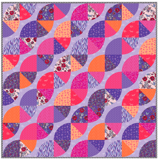 PRE - Order Party Town Quilt Kit featuring Perfect Day by Libs Elliott - March 2026 - Modern Fabric Shoppe