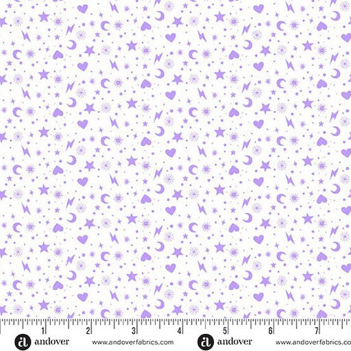 PRE - Order Perfect Day by Libs Elliott - Charm Toss A - 10223 - L Purple - Half Yard - March 2026 - Modern Fabric Shoppe