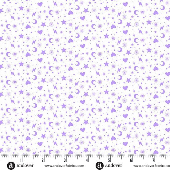PRE - Order Perfect Day by Libs Elliott - Charm Toss A - 10223 - L Purple - Half Yard - March 2026 - Modern Fabric Shoppe