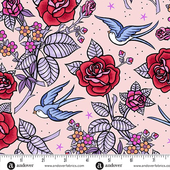 PRE - Order Perfect Day by Libs Elliott - Perfect Day A - 10217 - E Pink - Half Yard - March 2026 - Modern Fabric Shoppe