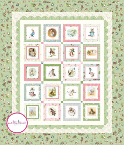 PRE-ORDER Peter Rabbit and Friends Panel Quilt Boxed Kit featuring Peter Rabbit from Riley Blake- February 2025 - Modern Fabric Shoppe