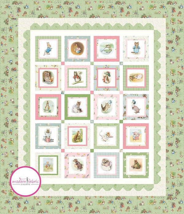 PRE-ORDER Peter Rabbit and Friends Panel Quilt Boxed Kit featuring Peter Rabbit from Riley Blake- February 2025 - Modern Fabric Shoppe