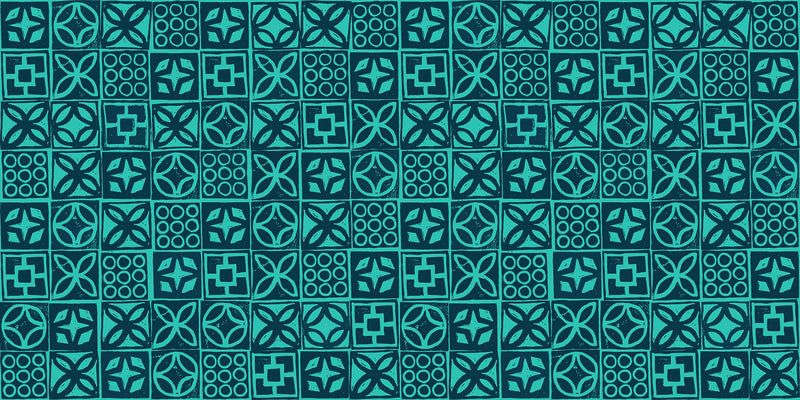 PRE - ORDER Poolside Too - Collaboration by Ruby Star Society - Architectural Blocks RS 5201 16 - Peacock - Half Yard - April 2026 - Modern Fabric Shoppe