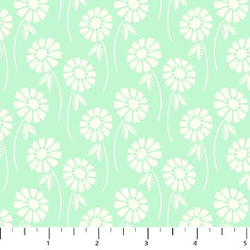 PRE - Order Pop Sugar by Heather Bailey - Upsy Daisy 92061 - 60 Aqua - Half Yard - April 2025 - Modern Fabric Shoppe