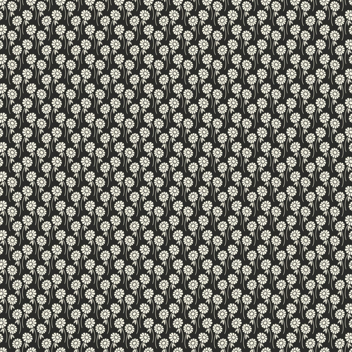 PRE - Order Pop Sugar by Heather Bailey - Upsy Daisy 92061 - 99 Licorice - Half Yard - April 2025 - Modern Fabric Shoppe