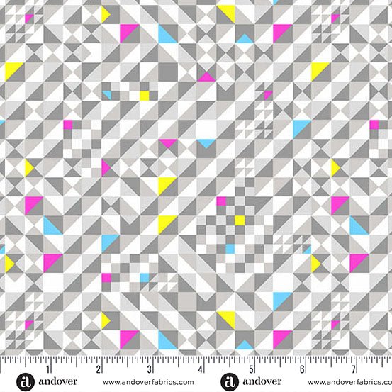 PRE - Order Prismatic by Libs Elliott - Check It A - 10439 - L Ash - Half Yard - August 2026 - Modern Fabric Shoppe