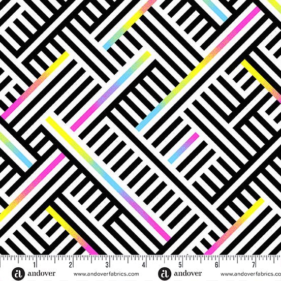 PRE - Order Prismatic by Libs Elliott - Rouge Weave A - 10437 - K Burst - Half Yard - August 2026 - Modern Fabric Shoppe