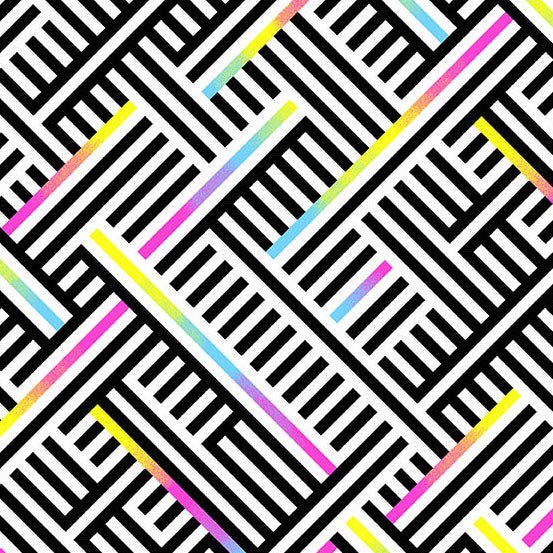 PRE - Order Prismatic by Libs Elliott - Rouge Weave A - 10437 - K Burst - Half Yard - August 2026 - Modern Fabric Shoppe