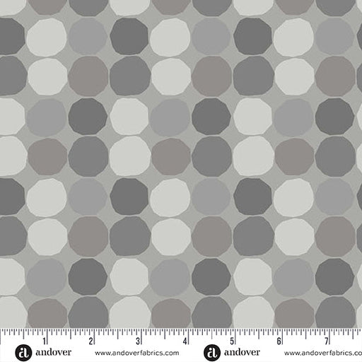 PRE - Order Prismatic by Libs Elliott - Wonky Dots A - 10436 - C Dove - Half Yard - August 2026 - Modern Fabric Shoppe
