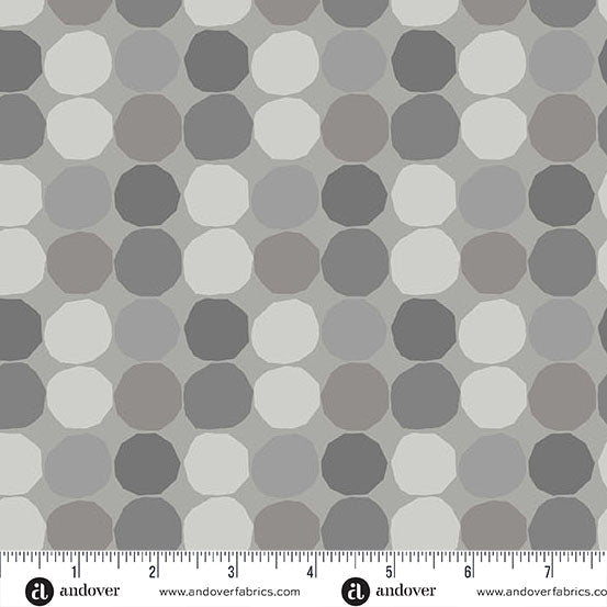 PRE - Order Prismatic by Libs Elliott - Wonky Dots A - 10436 - C Dove - Half Yard - August 2026 - Modern Fabric Shoppe