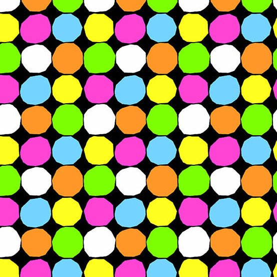 PRE - Order Prismatic by Libs Elliott - Wonky Dots A - 10436 - K Burst - Half Yard - August 2026 - Modern Fabric Shoppe