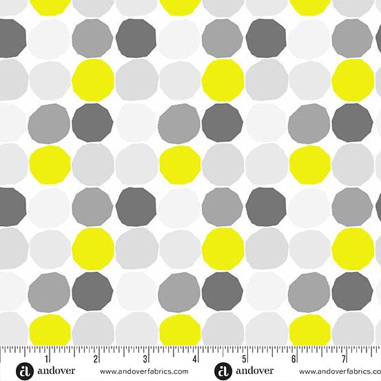 PRE - Order Prismatic by Libs Elliott - Wonky Dots A - 10436 - L Dayglow - Half Yard - August 2026 - Modern Fabric Shoppe