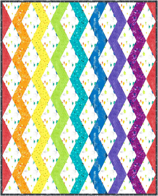 PRE - Order Prismatic Wave Quilt Kit featuring Hue by Giucy Giuce - May 2026 - Modern Fabric Shoppe