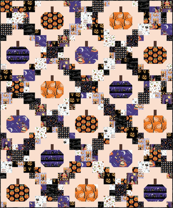PRE - Order Pumpkin Patches Quilt Kit featuring Moonlit Mischief by Mary Engelbreit - May 2026 - Modern Fabric Shoppe