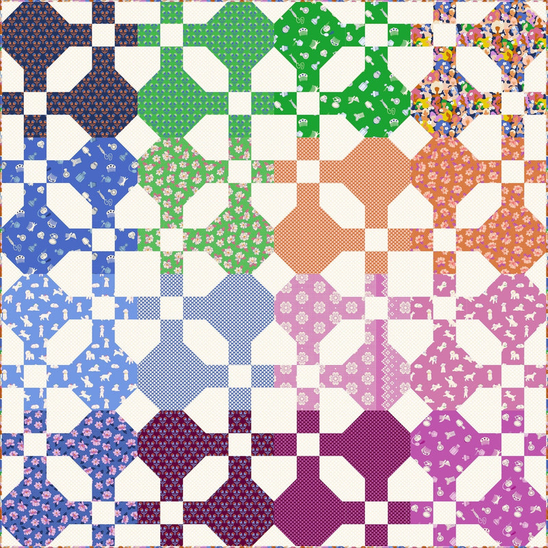 PRE-ORDER Rashida Coleman-Hale - River Heights Quilt Kit- featuring Sybil- July 2027 - Modern Fabric Shoppe