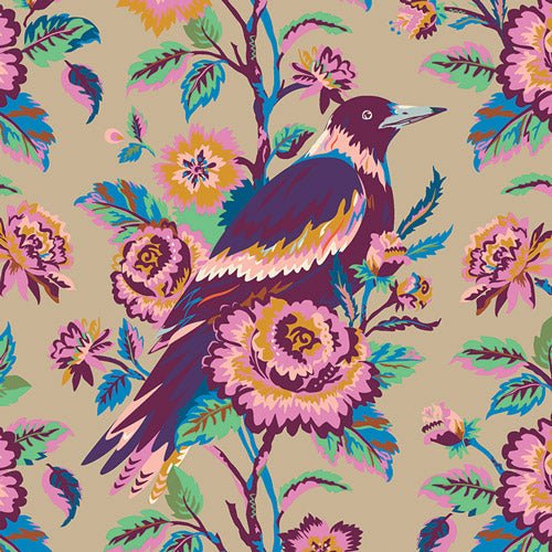 PRE-Order Regeneration by Kathy Doughty- Bird of Roses- RGN-17300 Daybreak- Half Yard- March 2027 - Modern Fabric Shoppe
